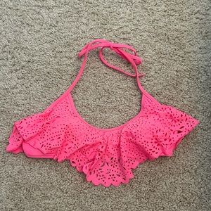 Victoria’s Secret pink halter bikini top